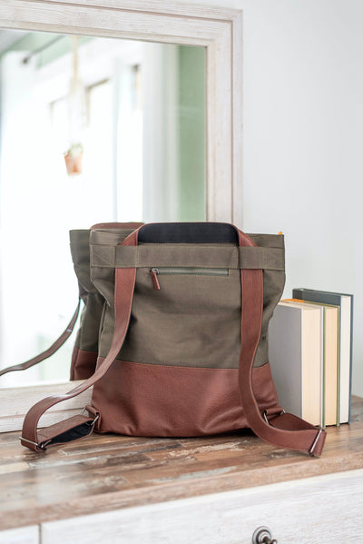 3-in-1 Tote, Backpack or Crossbody