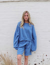 Sophie Organic Cotton Sweatshirt in Cornflower Blue