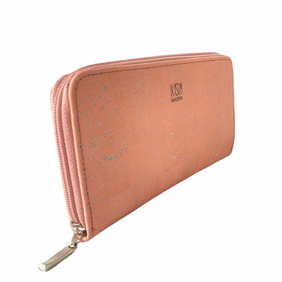 Cork Leather Zip Wallet