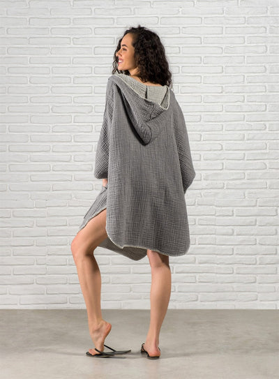 Organic Cotton Boho Surf Poncho