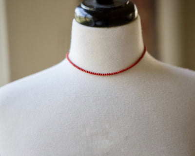 Red Coral Adjustable Necklace