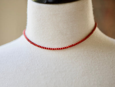 Red Coral Adjustable Necklace