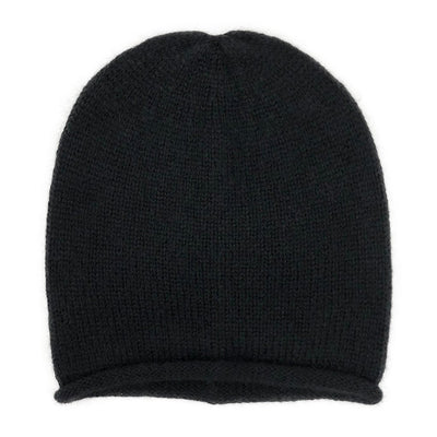 Essential Knit Alpaca Beanie - Black Only Carscho