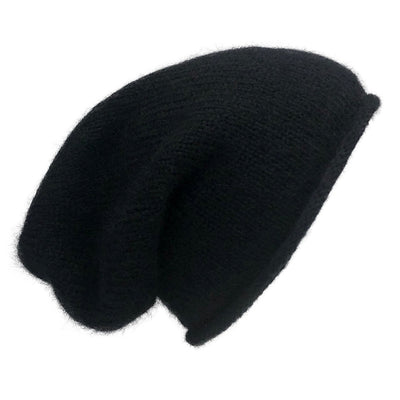 Essential Knit Alpaca Beanie - Black Only Carscho